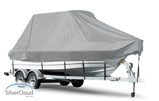 SilverCloud Boat Cover for BAY BOAT - Rounded Bow, Center Console, T ...