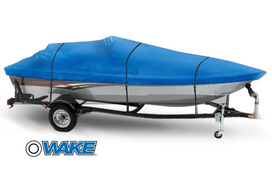 Wake Boat Cover for V HULL FISHING - Outboard Motor Fits 14'6 LENGTH up to  72 WIDTH