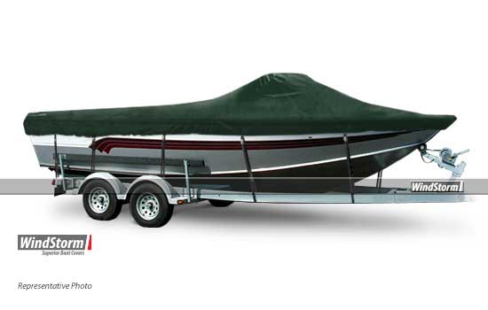 WindStorm Boat Cover for ALUMINUM FISHING - High Windshield Fits 17'6 ...